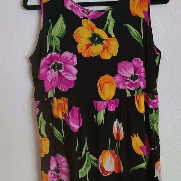 Vintage Caribou New York Floral Dress Set Made in USA - Picture 9 of 11